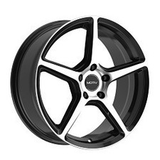 16x7.5 Motiv 433mb Blade Machined Black Wheels 5x112 40mm Set Of 4