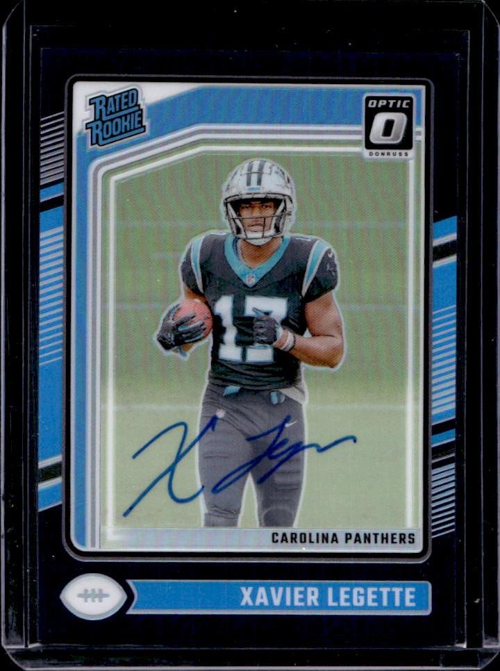 2024 Donruss Optic Xavier Legette Rated Rookie RPS Auto Purple #13/35