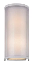 Dolan Designs 1276-26 Double Organza Wall Sconce Chrome