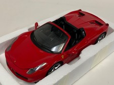 1/18 Hot Wheels Elite Ferrari 458 Spider in Rosso Corsa red W1177.  #166