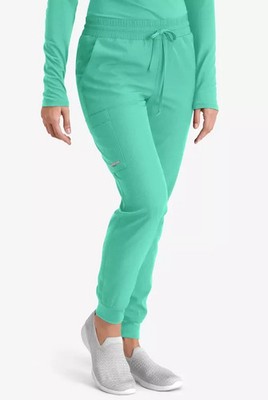 SKECHERS WOMEN CARGO JOGGER SCRUB PANTS IN LIGHT JADE IN ALL SIZES STYLE SKP552