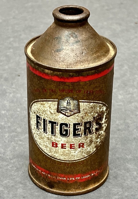 Vintage Fitgers Cone Top Beer Can Fitger Brewing Co Duluth Mn Old Brewery Advert