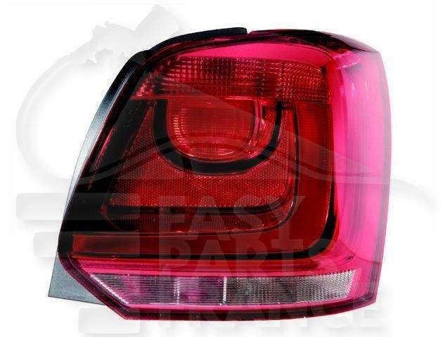 Feu arrière droit Polo 6R 1.2 1.4 TDI TSI bloc optique passager arrière pour Volkswagen Polo
