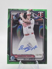 Billy Amick Bowman 2024 Green Lava Refractor /99 Auto