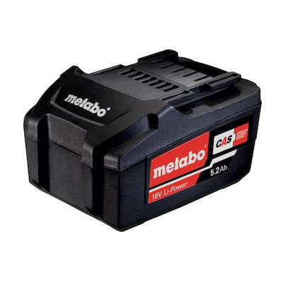 Metabo 625028000 18.0V Li-Ion Battery, 5.2Ah Capacity