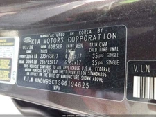 Air Bag Passenger Roof Thru 03/23/17 Fits 15-17 SEDONA 2552722