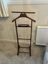 Vintage Wood Valet Butler Stand Mid Brown Colour 42.5” 