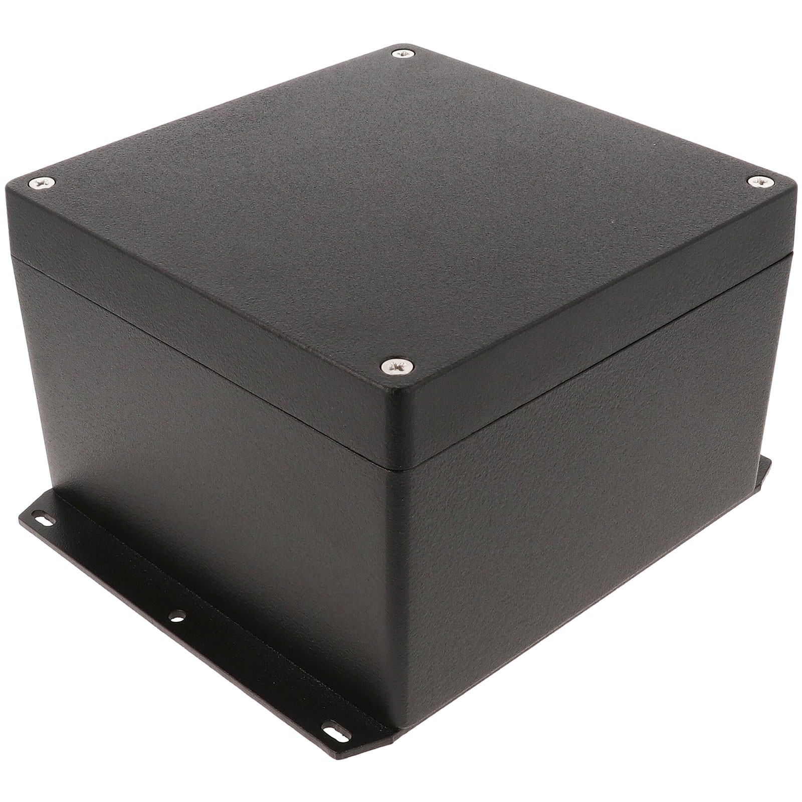 Hammond Thick Wall Flanged Die Cast Enclosure, 160 x 160 x 102 Black