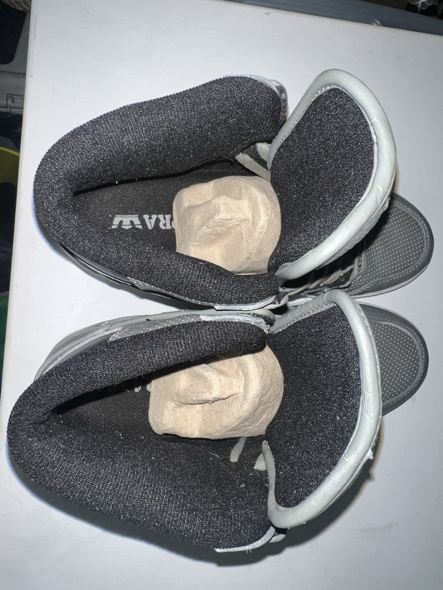 Supra Vaider Hi-Top Grey Leather Sz 9.5 Chad Muska Skate Shoe OG