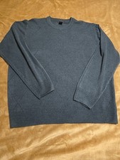 DOCKERS Men's Sweater XXL Long Sleeve Crew Neck Dark Green Pullover Pre-owned