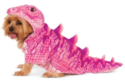 Pink Dino Halloween Dog Costume Rubies Pet Shop XS Extra Small dinosaur hoodie