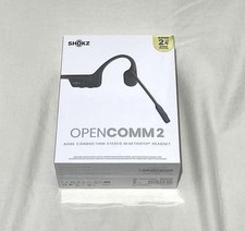 Shokz OpenComm 2 2025 Bone Conduction Headset Mic Bluetooth 5.1 Black Japan New