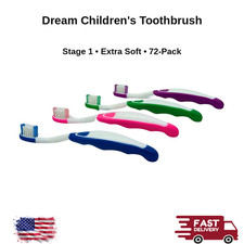 Children's Toothbrush Stage 1 Extra Soft 72 Pack Box Oral Care Dental Hygiene