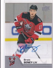 20/21 UD CHL BRETT SENEY BASE AUTOGRAPH AUTO #40