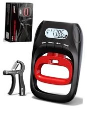 Grip Strength Tester Trainer - Electronic Hand Dynamometer of Black