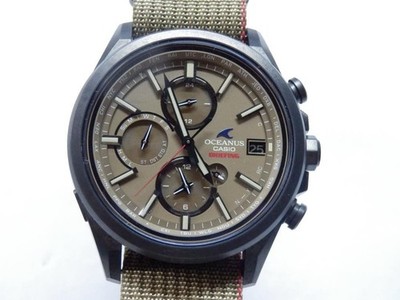 OCEANUS OCW-T4000BRE-5AJR BRIEFING コラボ Casio Oceanus OCW-T4000BRE-5AJR Briefing Collab Analog Men's Watch