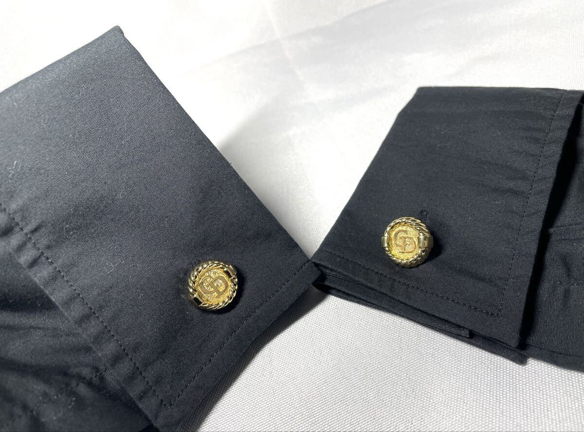 Christian Dior Cufflinks CD Logo & Side Design Vintage Gold Men's thumbnail 19
