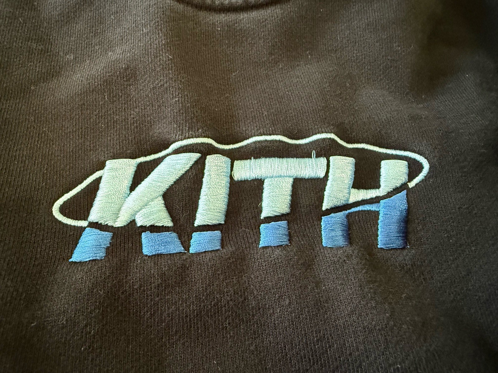 KITH  Basic Embroidered Blue Logo Heavyweight  Sw… - image 8