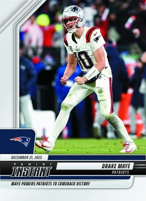 2025-26 Panini Instant NFL #371 Drake Maye New England Patriots PRESALE