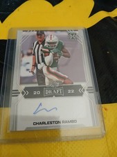 Leaf 2022 Draft Charleston Rambo Rookie Autograph Football Autographs #BA-CR1