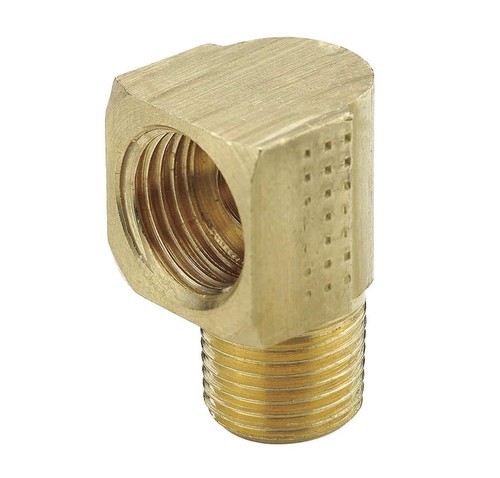 Parker 249IFHD-4-4 Brass 1/4" Tube X 1/4" NPT Inverted Flare 90° Elbow Fitting
