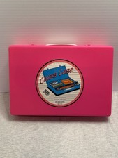 Vintage 1987 Class Case Divided Pencil School Supplies Plastic Pink Made in USA