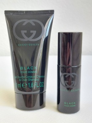 Gucci Guilty Black Pour Homme All Over Shampoo 1.6 fl oz + EDT Spray 0.27 fl oz