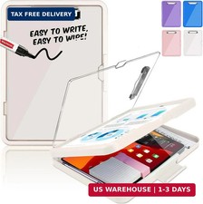 Heavy Duty Clipboard with Storage 8.5x11 Plastic Contractor Folder White Pen Pou
