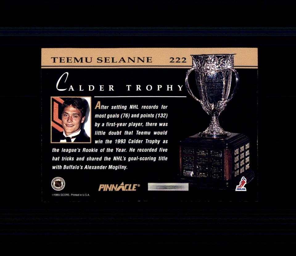 1993-94 PINNACLE English HOCKEY 🥅 YOU PICK 🥅Complete Your NHL Set #1 - #370 - Image 2 of 4