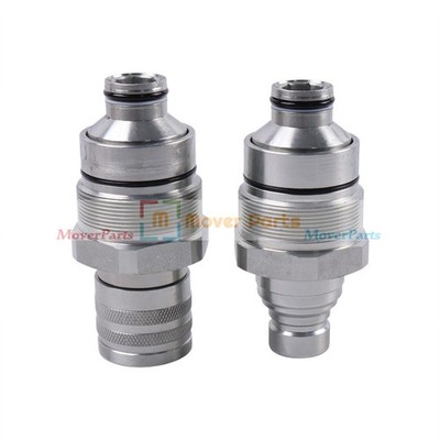 Flat Face Coupler Kit AT406474 AT406475 for John Deere 320E 332E 318E 326E 332E