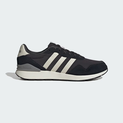 Adidas Run 60s 4.0 Shoes in Carbon/Orbit Grey/Black
