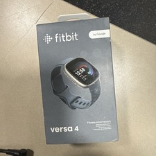 Fitbit Versa 4 Activity Tracker - Waterfall Blue/Platinum Aluminum