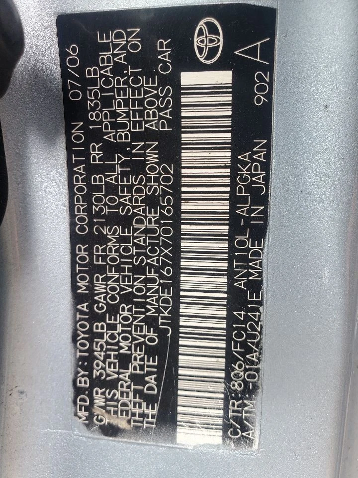 Compresor de aire acondicionado compatible con 06-10 SCION TC 384238 Foto 3 de 4