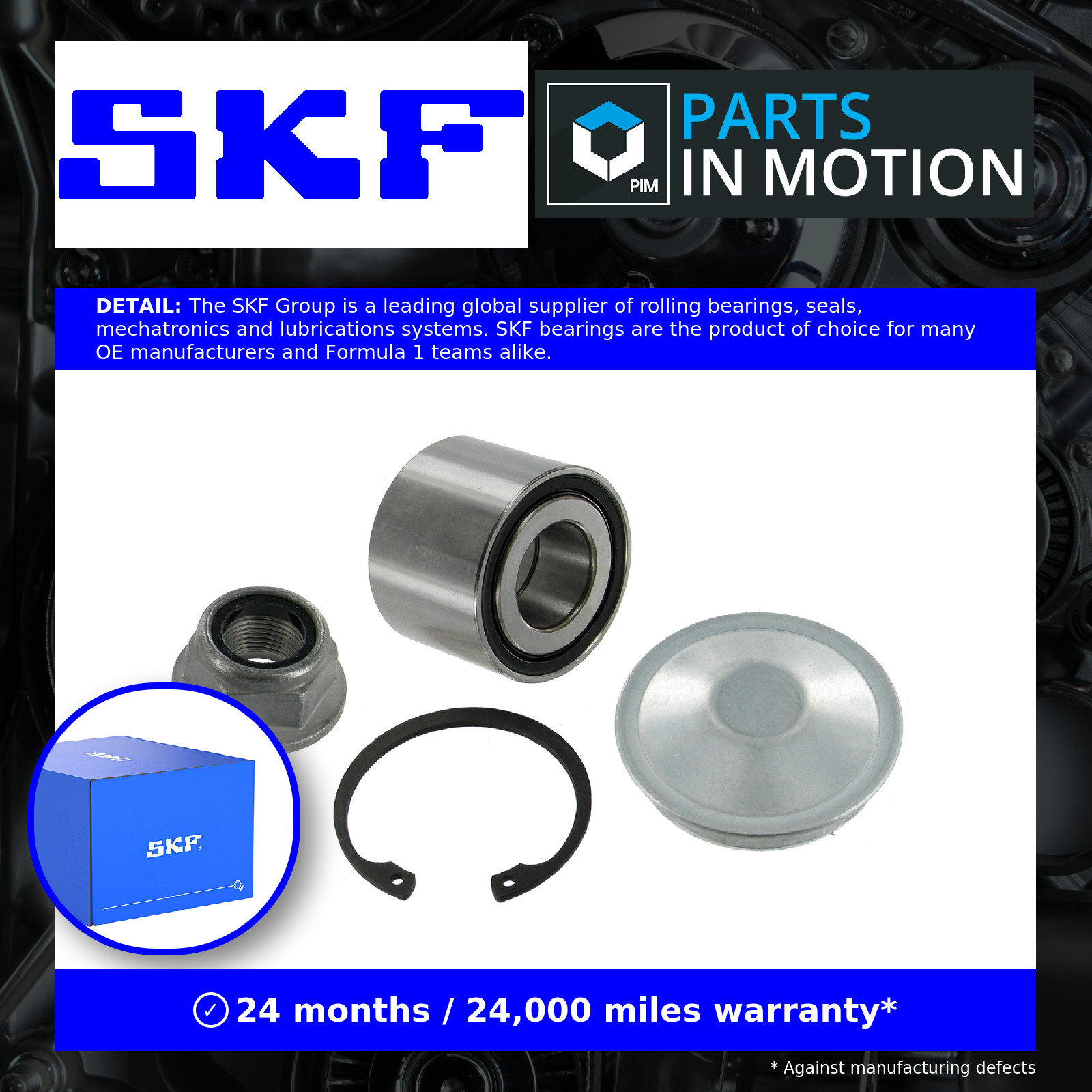 Wheel Bearing Kit fits RENAULT CLIO Rear 1990 on SKF 432108237R 7701205812 New - Image 6