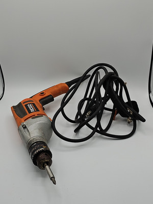 Ridgid R7111 1/2'' 8A Corded Variable Speed Reversible Drill w/ Chuck Key Tested