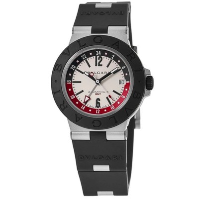 New Bulgari Bulgari Aluminum Automatic GMT White Dial Men's Watch 103963