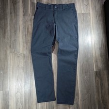 Lee Extreme Motion Slim Straight Pants Mens 34x34 Navy Blue Chino 104274540