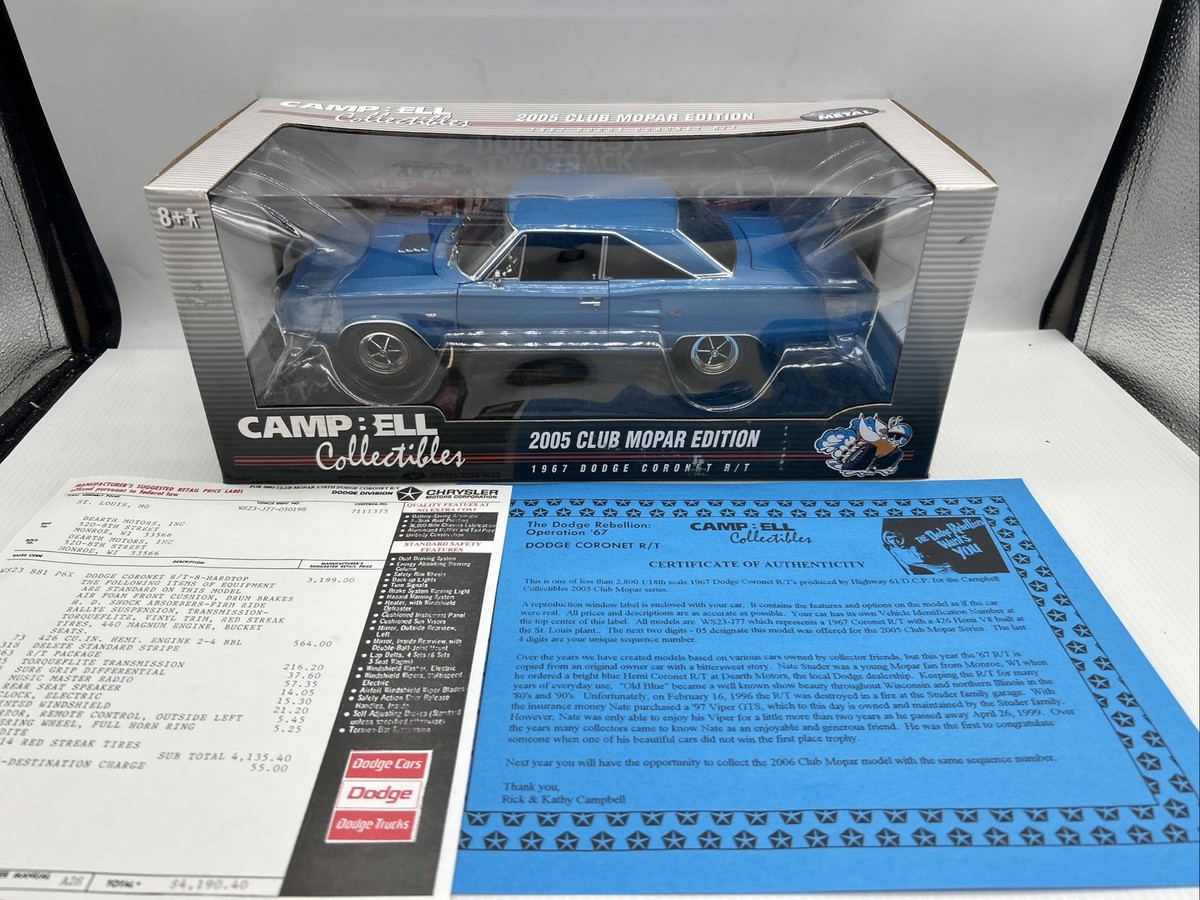 ミニカー Highway61 1967 Dodge Coronet R/T 1:18 s-l1200.jpg