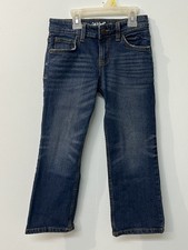 Cat  Jack Kids Bootcut Stretch Jeans Size 6 Adjustable Waist Blue Denim