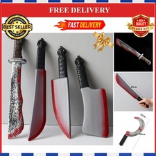 Halloween Bloody Knife Prop Fake Plastic Knife Party Decoration Toy