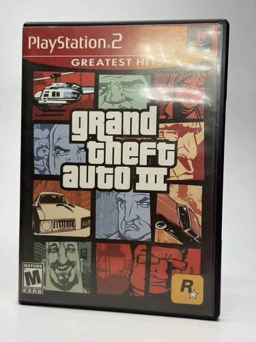 Rockstar Grand Theft Auto III PS2 Complete W/ Manual + Map CIB Fast Shipping