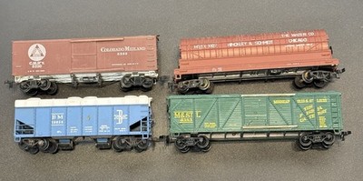 Lot Of 4 - VINTAGE Freight Tanker Hopper BOX CARS Colorado Stl Hinckley Water