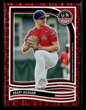 2024 Panini Stars & Stripes USA Baseball #144 Brady Bickham Red #/199 card