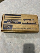 Vintage Smith Victor Slide Sorter Model SS-1 Metal Storage Case Tested Works