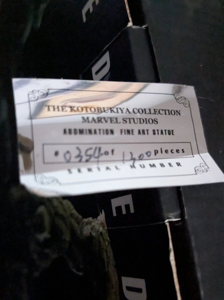 New! Marvel Abomination Hulk Fine Art Statue LE /1300 (Kotobukiya, 2008) Movie - Image 3 of 4