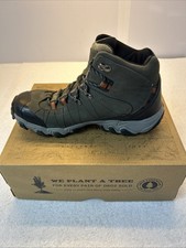 Oboz Bridger Hiking Boots Mid B-Dry Waterproof Raven Men 8.5 New in Box