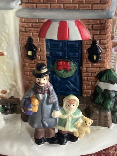 Vintage Weihnachten Vintage beleuchteter Spielzeugladen Kaufladen mit Karton - Bild 5 von 14