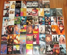 58 Cassette Tape Lot of Singles