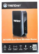 TRENDnet Wireless AC1200 Dual Band Gigabit Router with USB Share Port, TEW-811DR