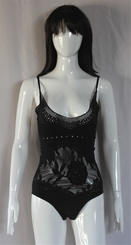 La Perla Studio Negro Body Floral Poliamida Elastán Italia S | eBay